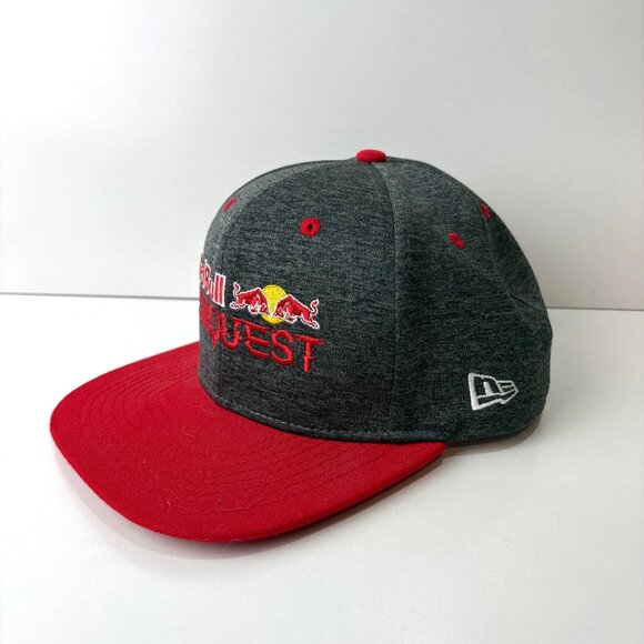 Red Bull Conquest New Era Snapback Hat Gray & Red - Picture 2 of 7
